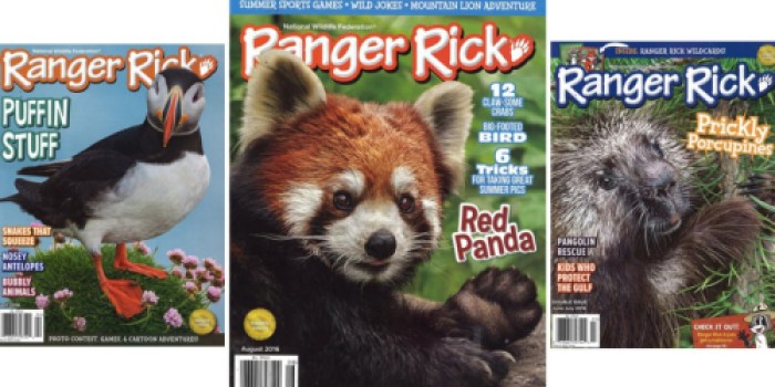 Ranger Rick Magazine $9.50 Per Year with NO Auto Renewal (Just 95¢ Per Issue)