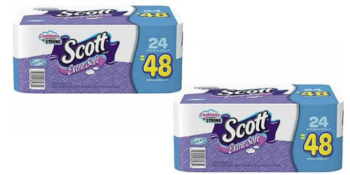 Staples.online: Scott Extra Soft Bath Tissue 24 Count Pack Only $8.99 (Just 37¢ Per Double Roll)