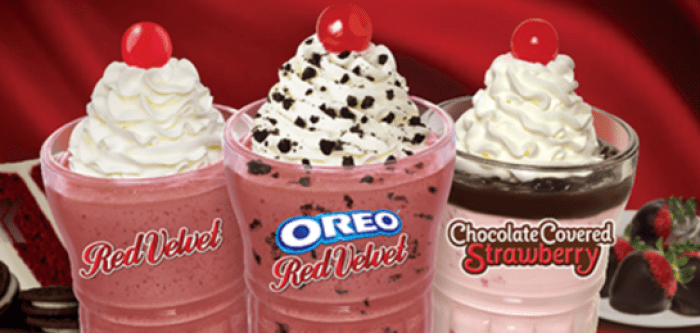 Valentine's Milkshakes