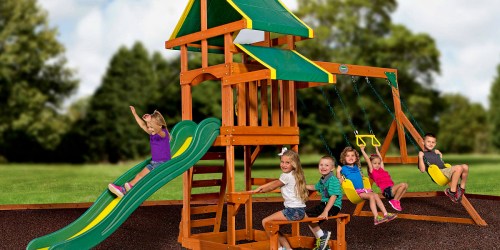 Walmart.online: Backyard Discovery Wooden Swing Set Only $349 (Regularly $499)