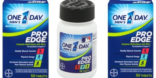 Amazon: Men’s One-A-Day Pro Edge Multivitamins 50-Count Only $5.10 Shipped (Ships with $25 Order)