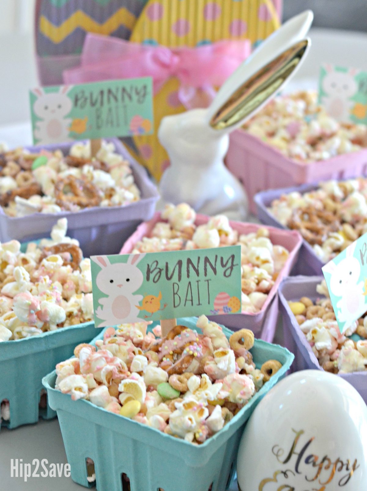 Spring popcorn and chocolate treat 