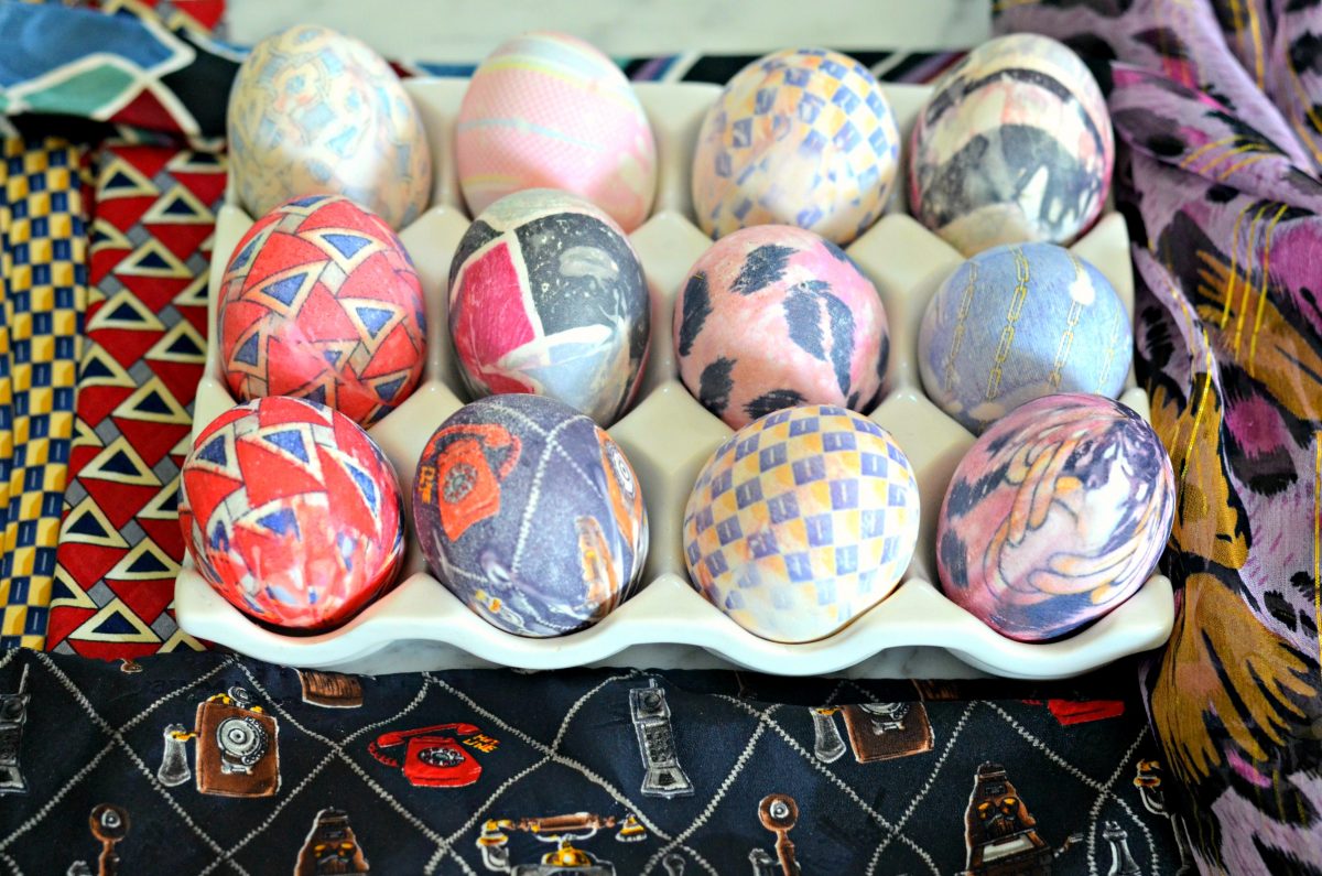 how to dye easter eggs with silk