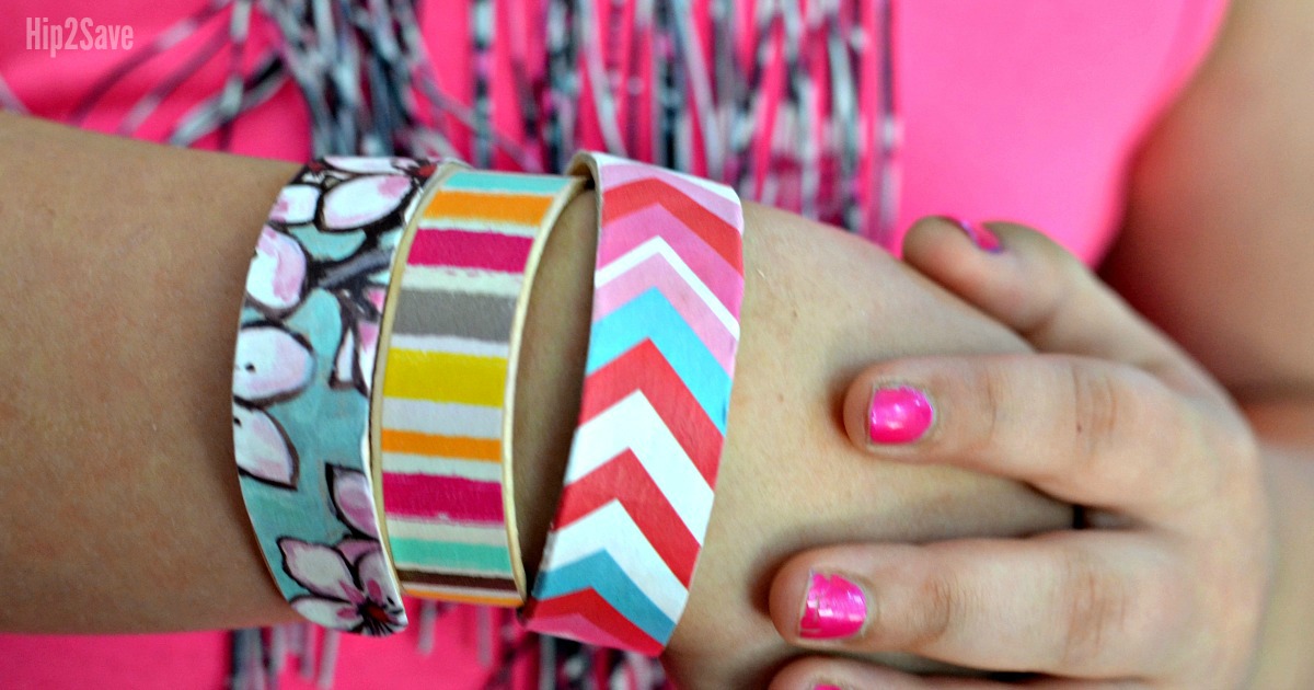 How to Make Craft Stick Bracelets – closeup of a bracelet on a wrist