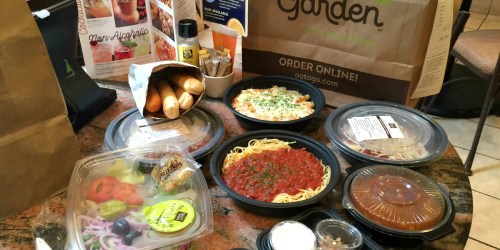 Olive Garden: 4 Entrees + 2 Salads/Soups + Breadsticks AND Dessert Just $27.47