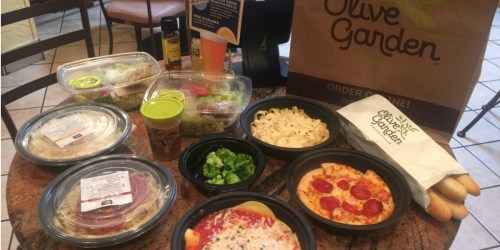 Score 4 Olive Garden Entrees, 2 Soups/Salads, 4 Breadsticks AND 1 Kids’ Meal for Under $27