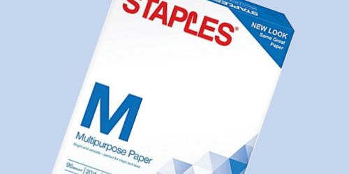 Staples Multipurpose Paper Ream Only 1¢ (After Easy Rebate)