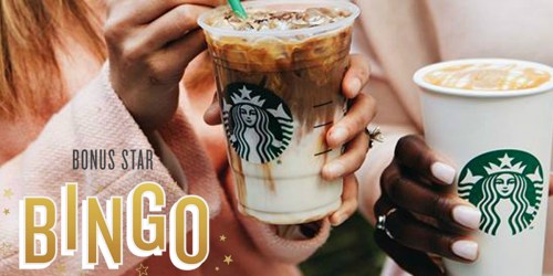 Starbucks Rewards Members: Score Free Space on Bonus Star Bingo Promo