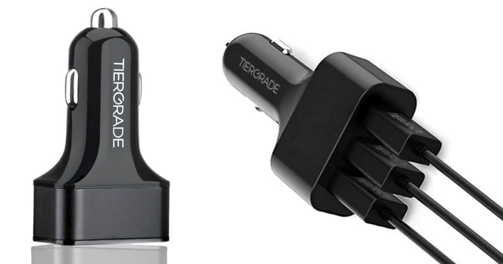 Tiergrade 3-Port Car Charger