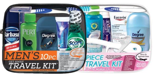 Walmart.online: Men’s & Women’s On The Go 10-Piece Travel Kits Just $5.97 (Regularly $9.99)