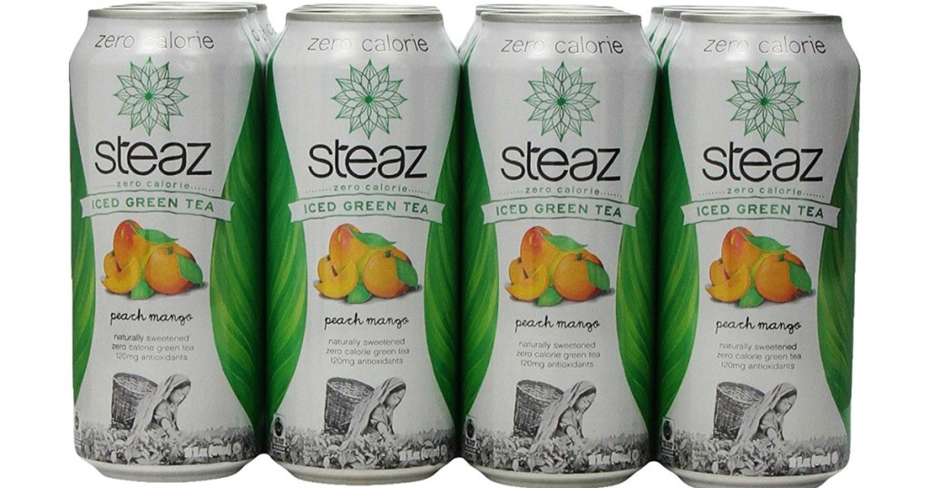 12-Pack of Steaz Zero Calorie Iced Peach Mango Green Tea