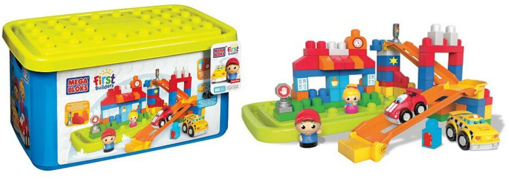 Mega Bloks First Builders Fast Tracks City Center Set