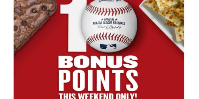 Papa John’s Rewards Members: Possible 10 Free Bonus Points This Weekend Only (Check Inbox)