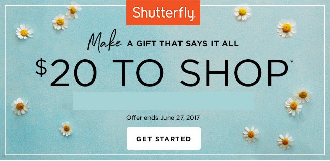 Shutterfly offer