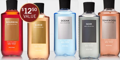 Bath & Body Works: Free Men’s Hair & Body Wash w/ Body Care Purchase ($12.50 Value)