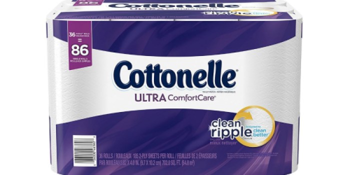 Amazon Prime: Cottonelle Toilet Paper 36 Family-Size Rolls Just $12.73 Shipped (35¢ Per LARGE Roll)