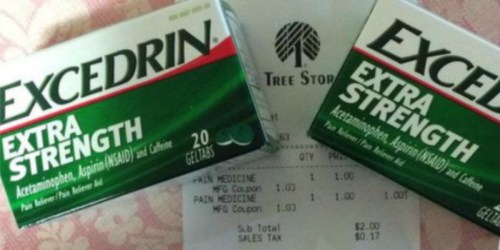 3 NEW Excedrin Coupons = FREE 20-Count Bottle at Dollar Tree