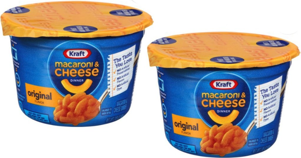 kraft macaroni & cheese cups