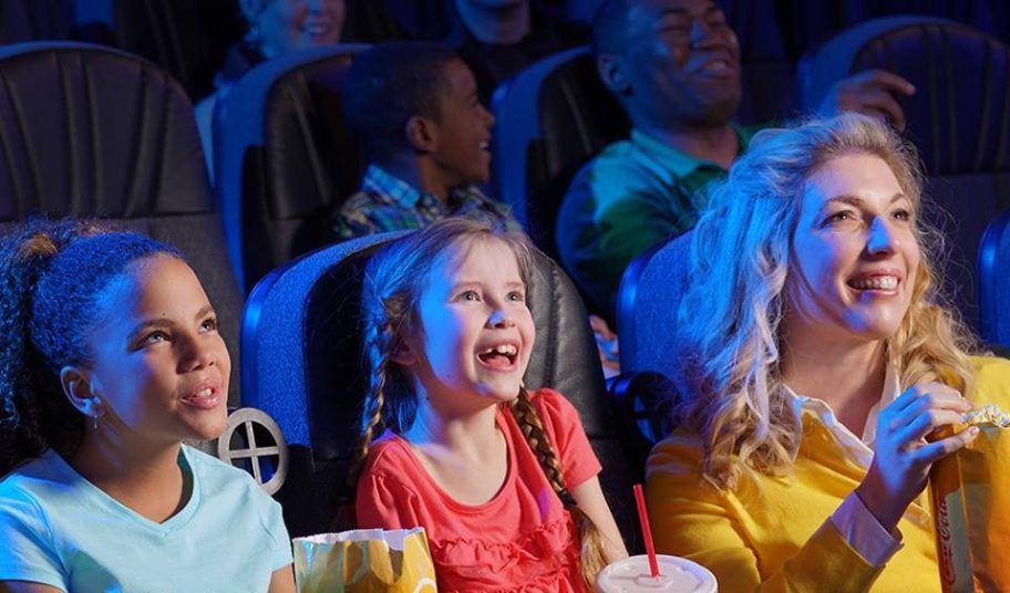 kids in a movie theater