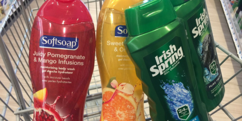 New Softsoap & Irish Spring Coupons = 99¢ Body Wash at CVS