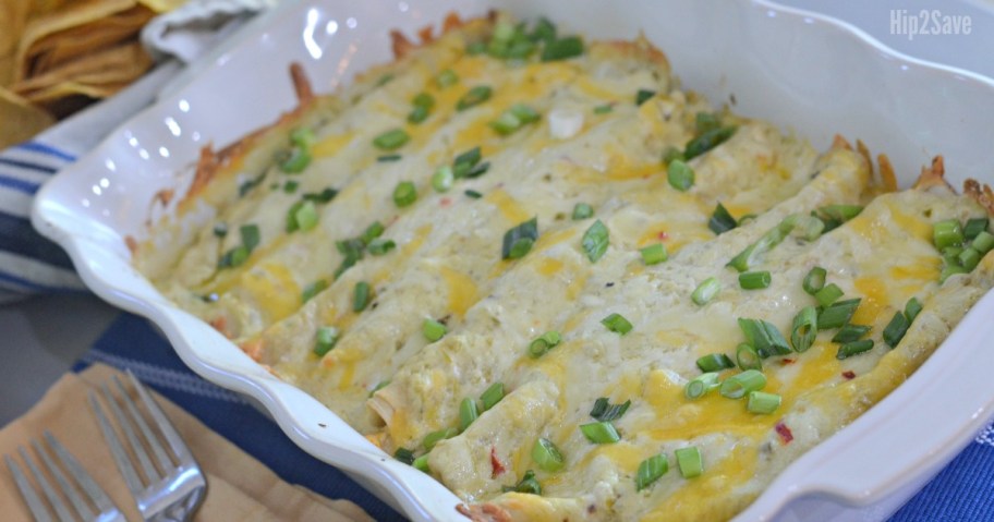 sour cream enchiladas, one of our favorite chicken rotisserie dinner ideas