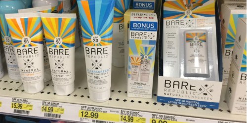 Target Shoppers! 20% Off Bare Republic Mineral All-Natural Sunscreen (Great Reviews)