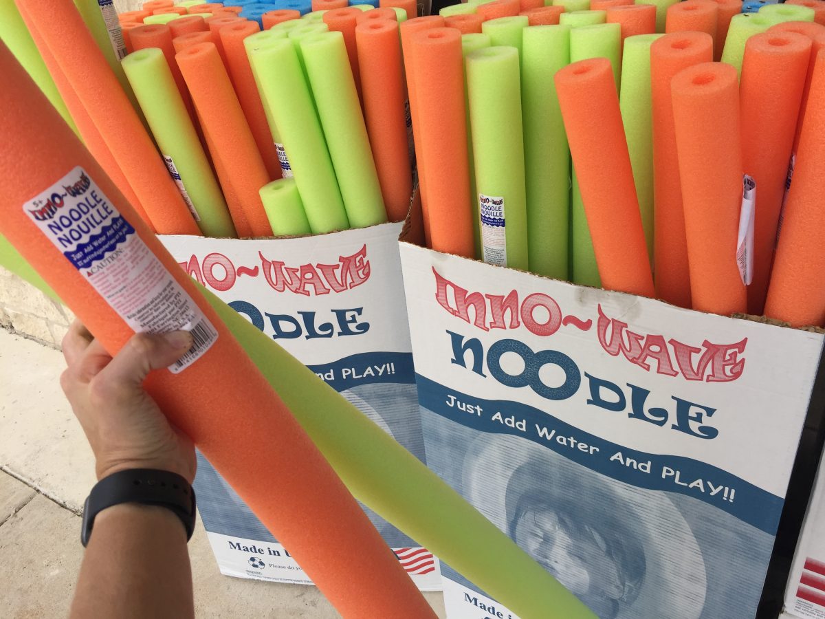 Dollar Tree pool noodles