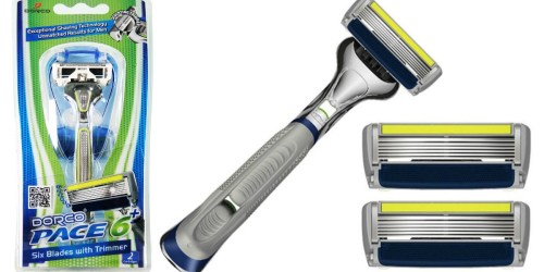 Dorco Pace 6 Razor AND 2 Cartridges Only $1.99 Shipped (Regularly $6.50)