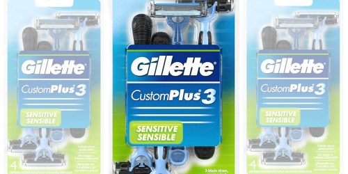 Amazon: Gillette Sensitive Disposable Razors 4-Pack Only $2.22 Shipped