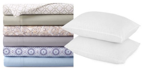 JCPenney.online: TWO Home Expressions Queen or King Sheet Sets AND 2 Pillows ONLY $27 Shipped