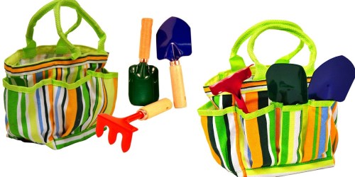 Amazon: JustForKids Garden Tools Set w/ Tote ONLY $4.71 – Regularly $17 (Add-on Item)