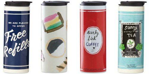 Macys.online: Kate Spade New York All In Good Taste Travel Tumbler ONLY $9.93 (Regularly $25) + More