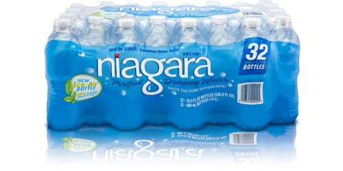 Lowe’s: Niagara 32-Pack Bottled Water Only $2.50 (Just 8¢ Per Bottle)