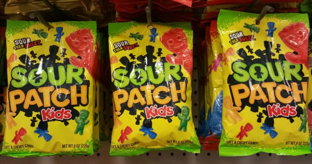 sour patch kids on shelf 