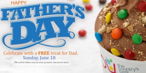 TCBY: FREE Treat for Dads on Father’s Day (6/18)