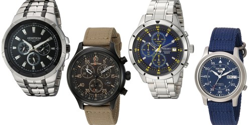 Amazon: 60% Off Men’s Watches (Timex, Seiko, Diesel, Casion & More)