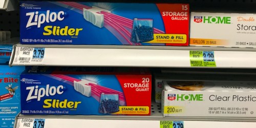 Rite Aid: Ziploc Slider Bags Just $1.31 Each + Score a $5 E-Gas Certificate (When You Buy 3)