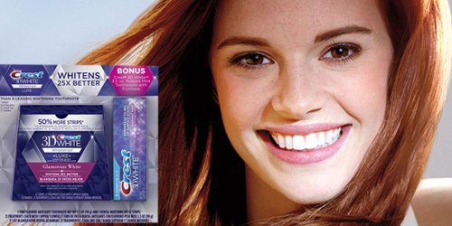 Amazon: Crest 3D White 21-Day Whitening Strips Kit AND Toothpaste Just $27.64 Shipped