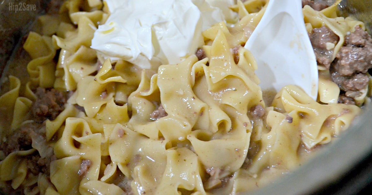 instant pot hamburger stroganoff