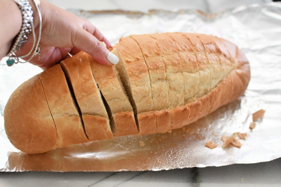 loaf of bread cut in 12 slices