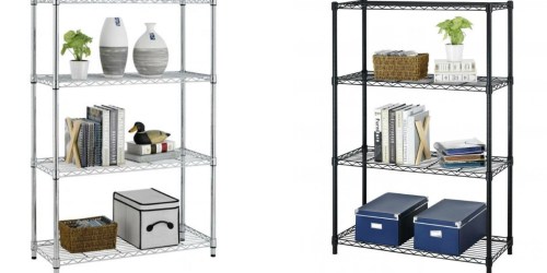 Get Organized! 4-Tier Metal Shelving Rack Only $24.99 Shipped