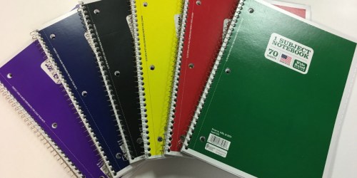 WOW! 1-Subject Notebooks Only 25¢ Each On Walmart.online