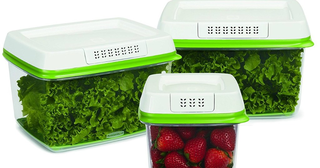 Rubbermaid FreshWorks Produce Saver Food Storage Container Set