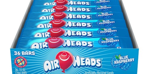 Amazon: Airheads Blue Raspberry Bars 36-Count Pack Only $6.01 Shipped