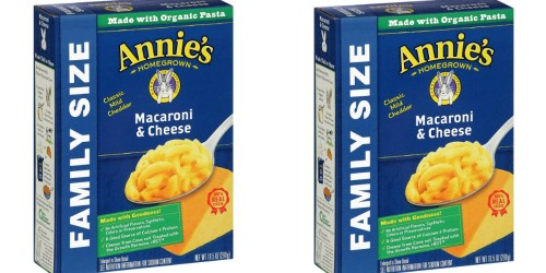 Amazon: Annie’s Organic Family Size Macaroni & Cheese 6-Pack Only $5.98 (Just 99¢ Per Box)