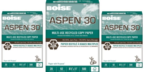 Boise Multi-Use Recycled Copy Paper 10-Reams Only $7.19 (Just 72¢ Per Ream)