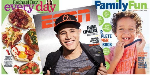 Multi-Year Magazine Subscription Sale: 4 Years Just $15 (ESPN, Rachel Ray & More)