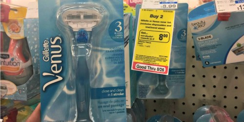 CVS: Gillette Venus Razors Only $2.49 Each After Rewards (Regularly $8.99)