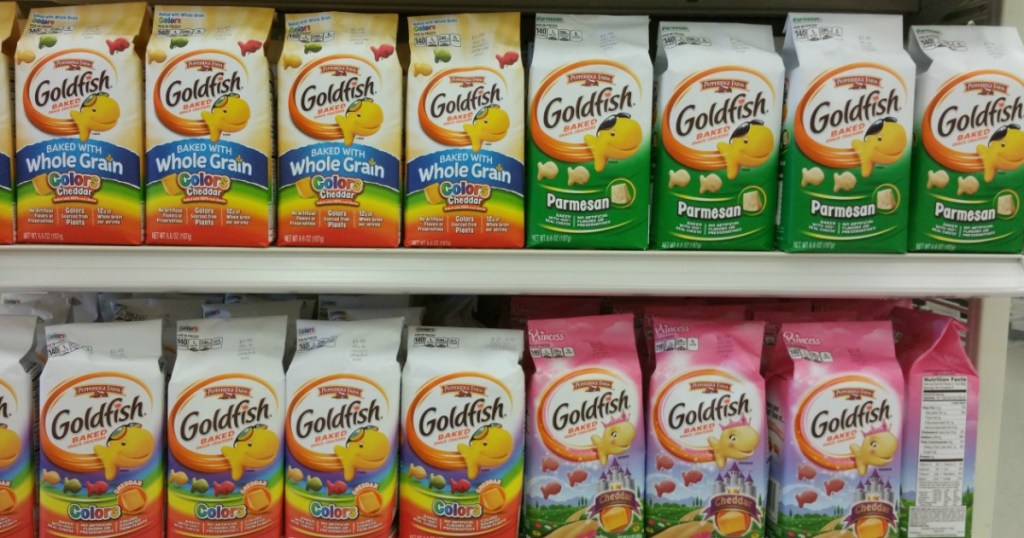 goldfish on shelf 