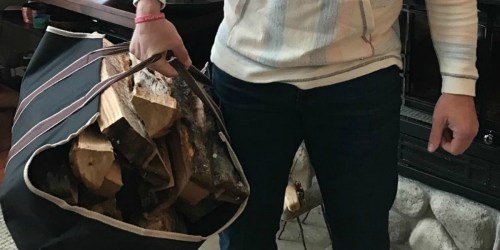 Amazon: Large Canvas Log Carrier Tote Bag Only $7.99